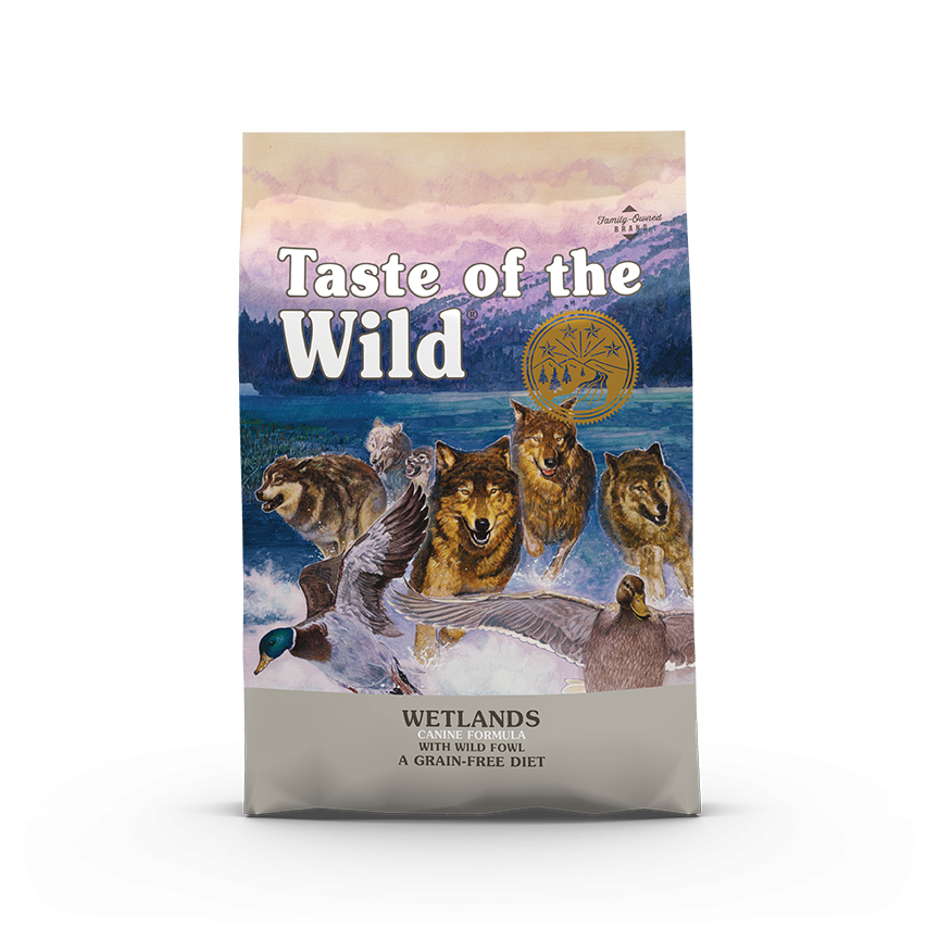 Taste of the Wild Wetlands 12,2 kg – kornfrit hundefoder med and, vagtel og kalkun