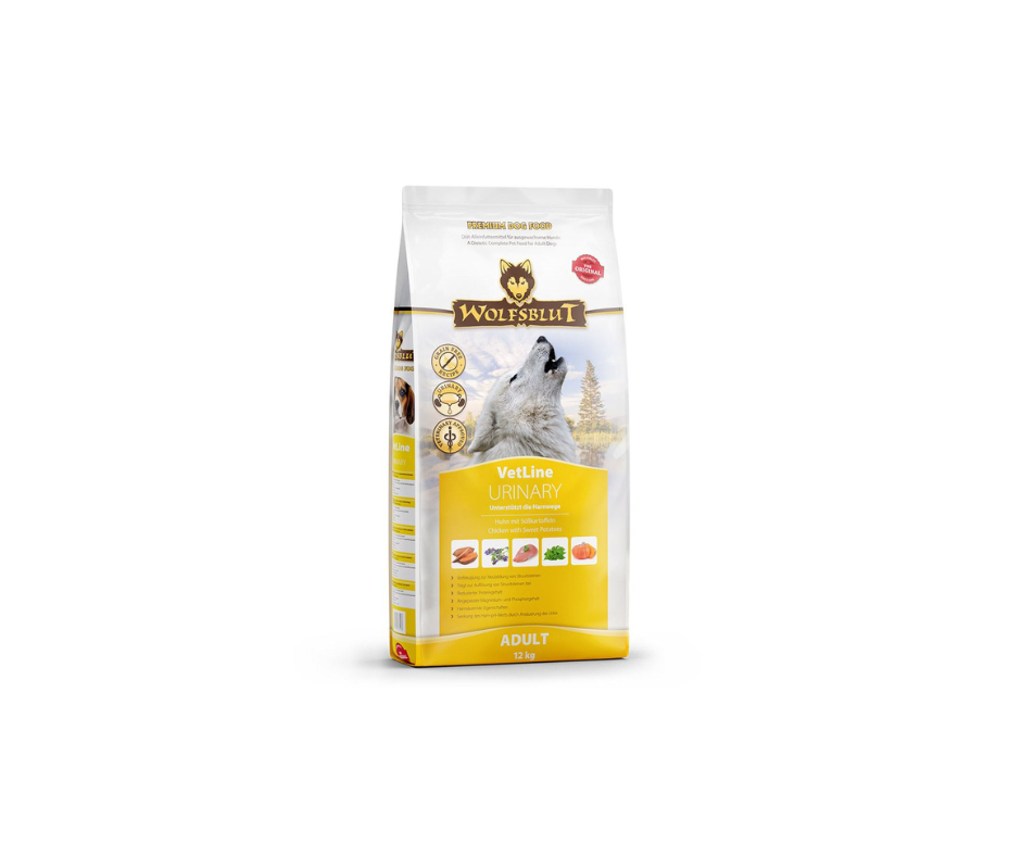 WOLFSBLUT VetLine Urinary – Diætfoder til hunde med urinvejsproblemer (12 kg)