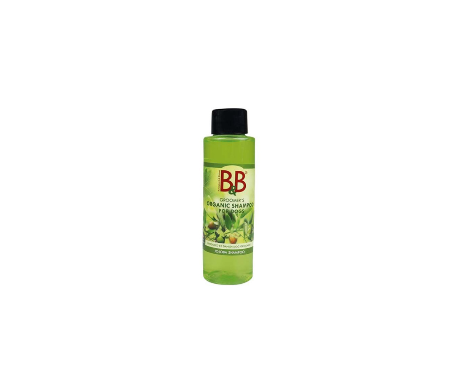 B&B Økologisk Jojoba Shampoo – Skånsom pleje til tør hud og skæl (100 ml / 250 ml / 750 ml)