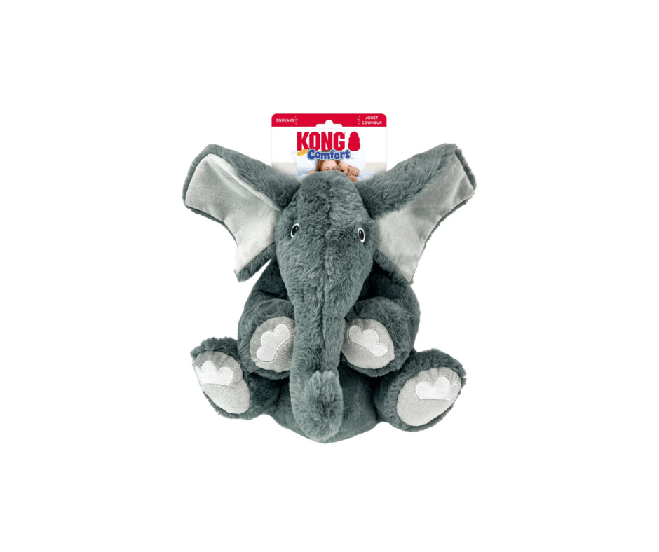 KONG Comfort Kiddos Jumbo Elephant (XL) – kæmpe krammeven