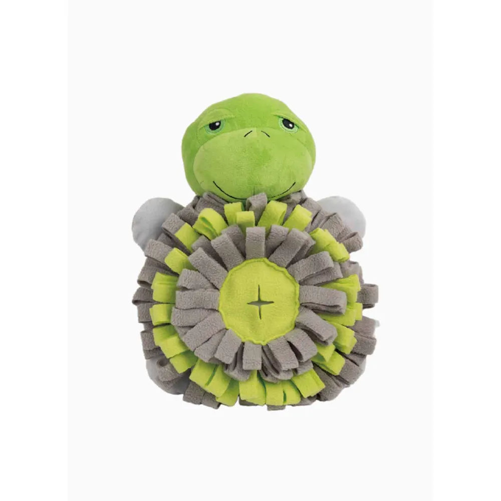 Pawise Snuffle Turtle 27 × 21 cm – aktiveringslegetøj til hunde