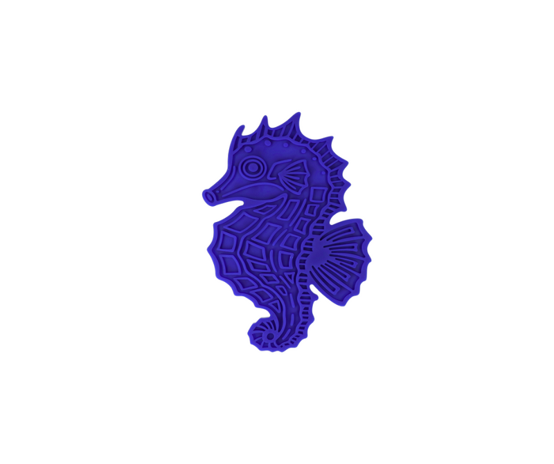 Eat Slow Live Longer Lick Mat Seahorse – slikkemåtte med beroligende effekt (4 farver)