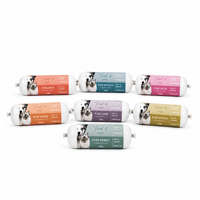 Feed'it & Treat Pure 100 g – 92 % kød | Vælg mellem 7 proteinkilder