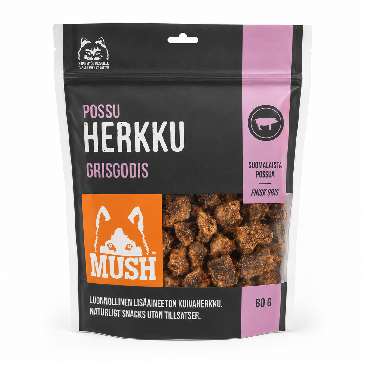 MUSH Minisnacks – naturlige godbidder af kød med 4 smagsvarianter