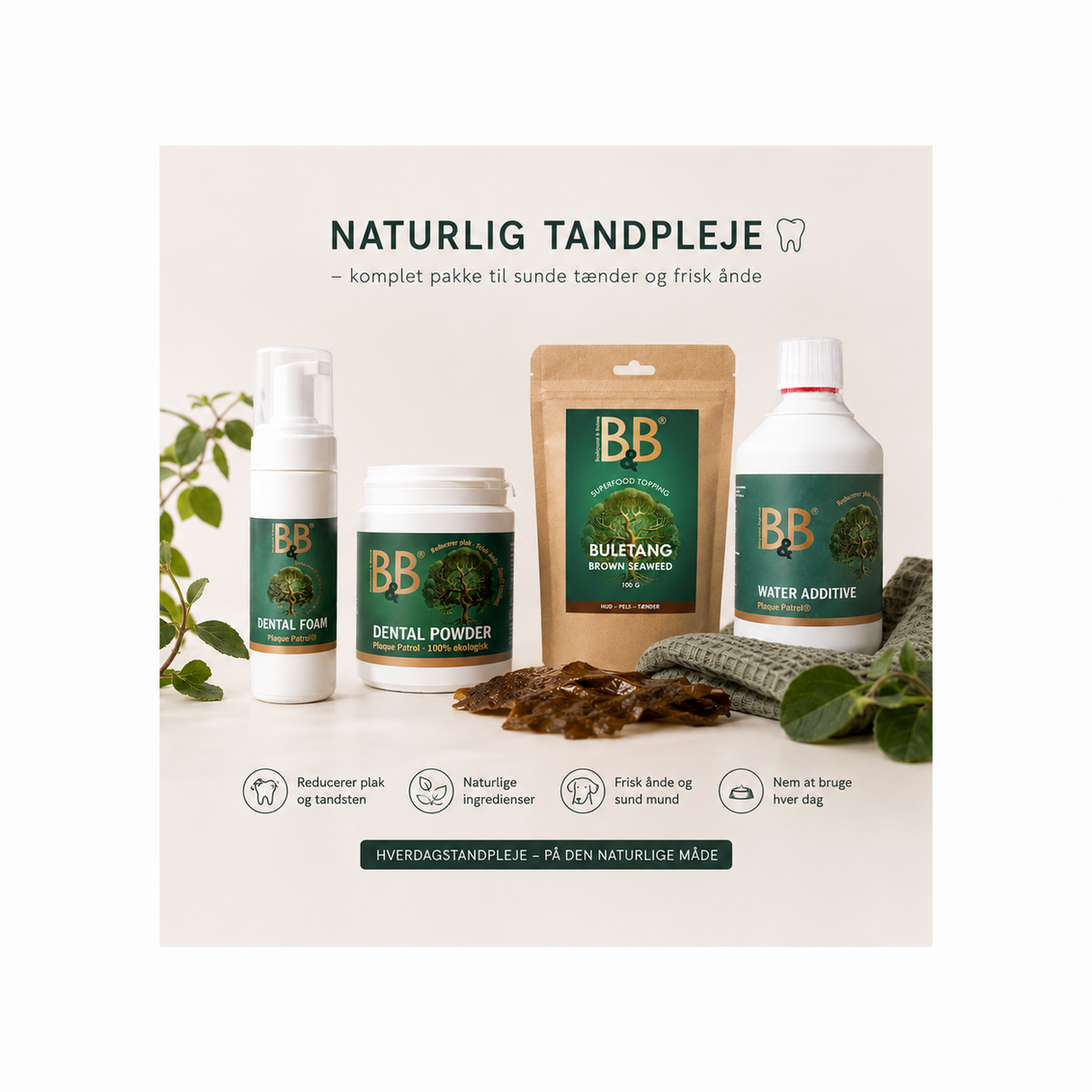 KingBox B&B Plaque Patrol® Tandpleje – komplet mundpleje til hund