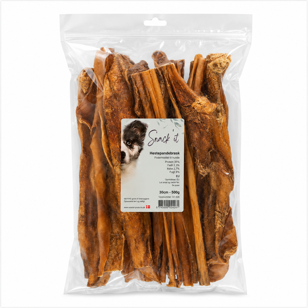 Snack'it Hestepandebrask 30 cm – Sej og naturlig tyggeartikel af hest