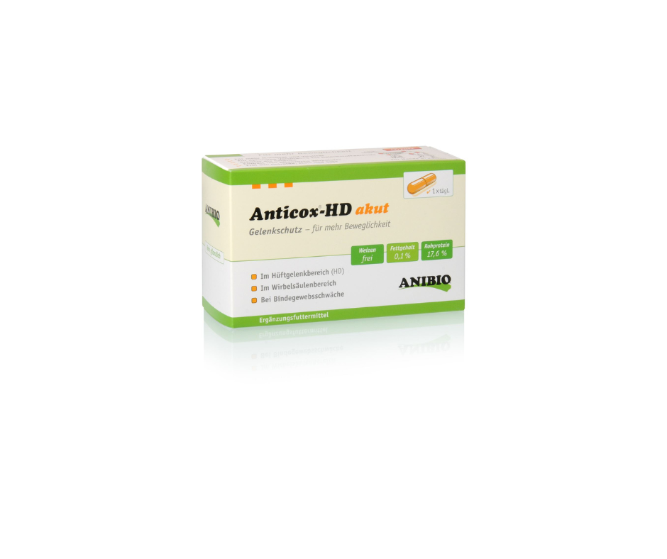 ANIBIO Anticox-HD AKUT, kapsler 50 stk. Støtte til knogler, led og bindevæv.