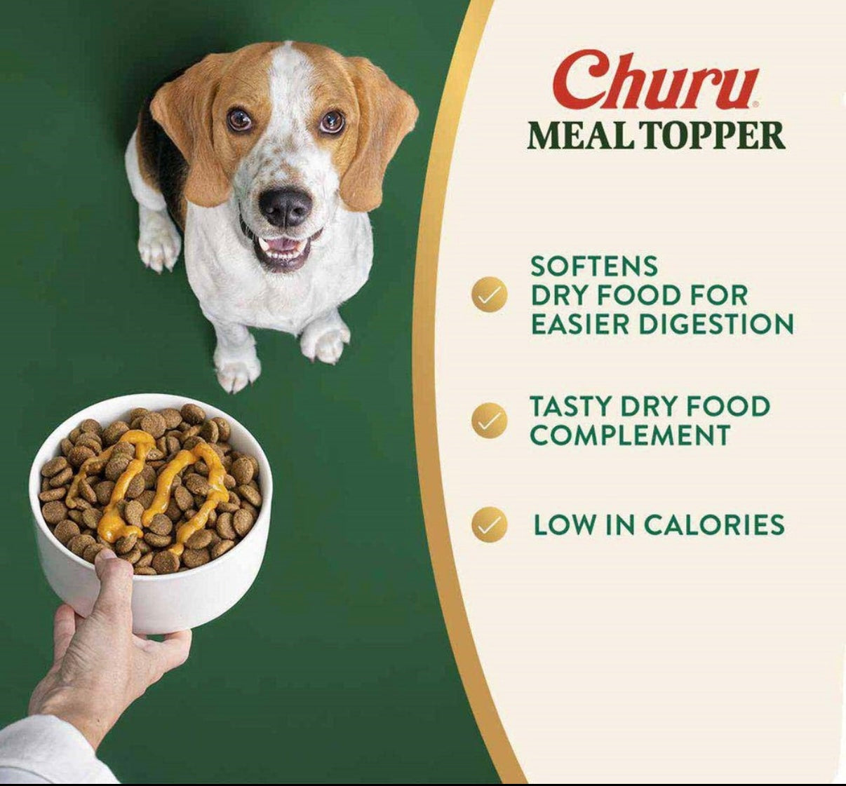 Churu Dog Meal Topper – kylling/græskar eller kylling/laks – lækker fodertopping til hunde