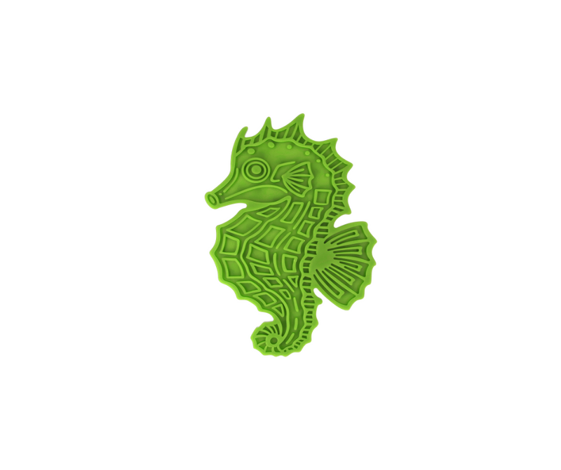 Eat Slow Live Longer Lick Mat Seahorse – slikkemåtte med beroligende effekt (4 farver)