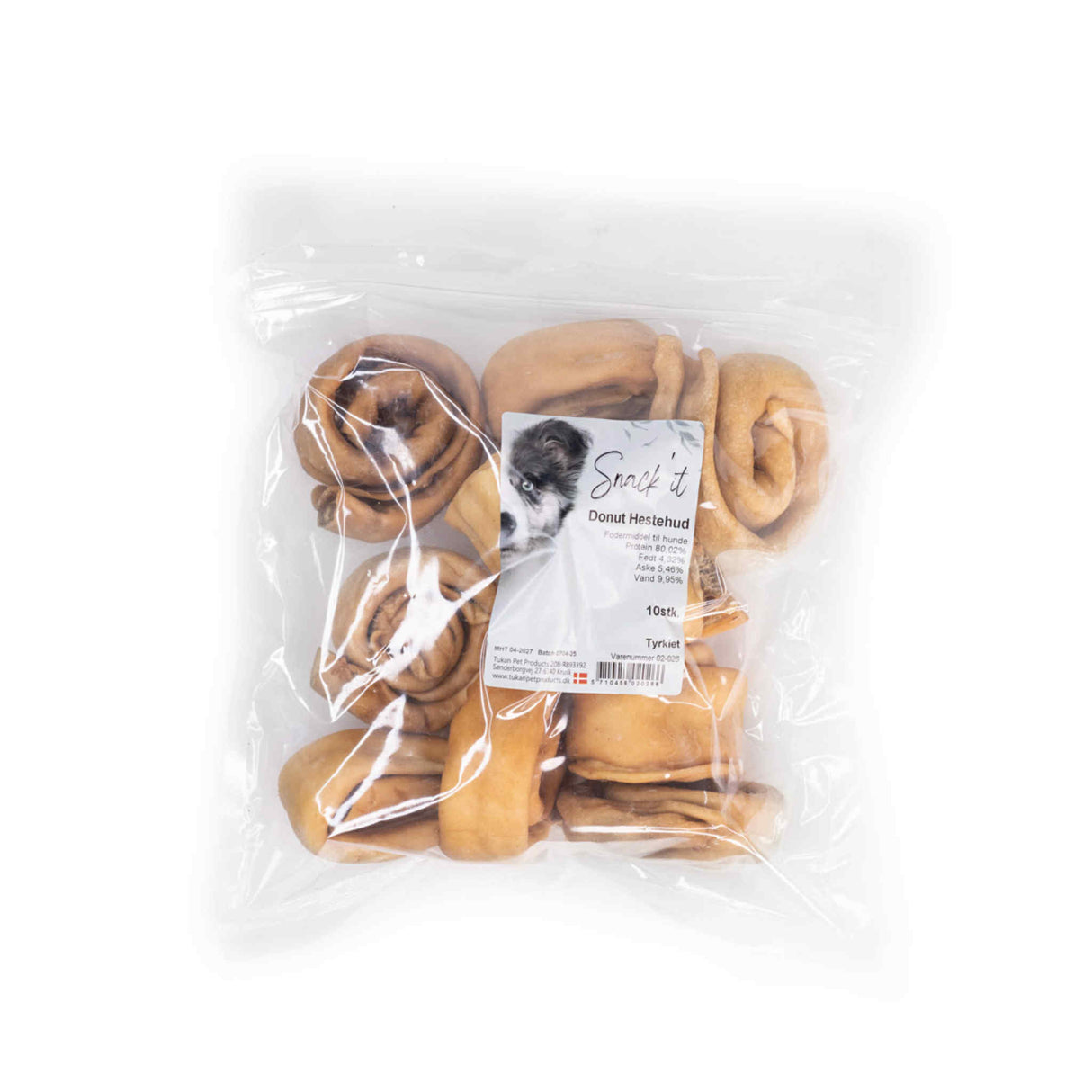 Snack'it Donut – Tyggeglæde i 100 % naturlig kvalitet (10 stk.)