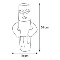 DT Krikka Little Man Yellow – Blød og sjov bamse til hunde (18 × 6 × 30 cm)