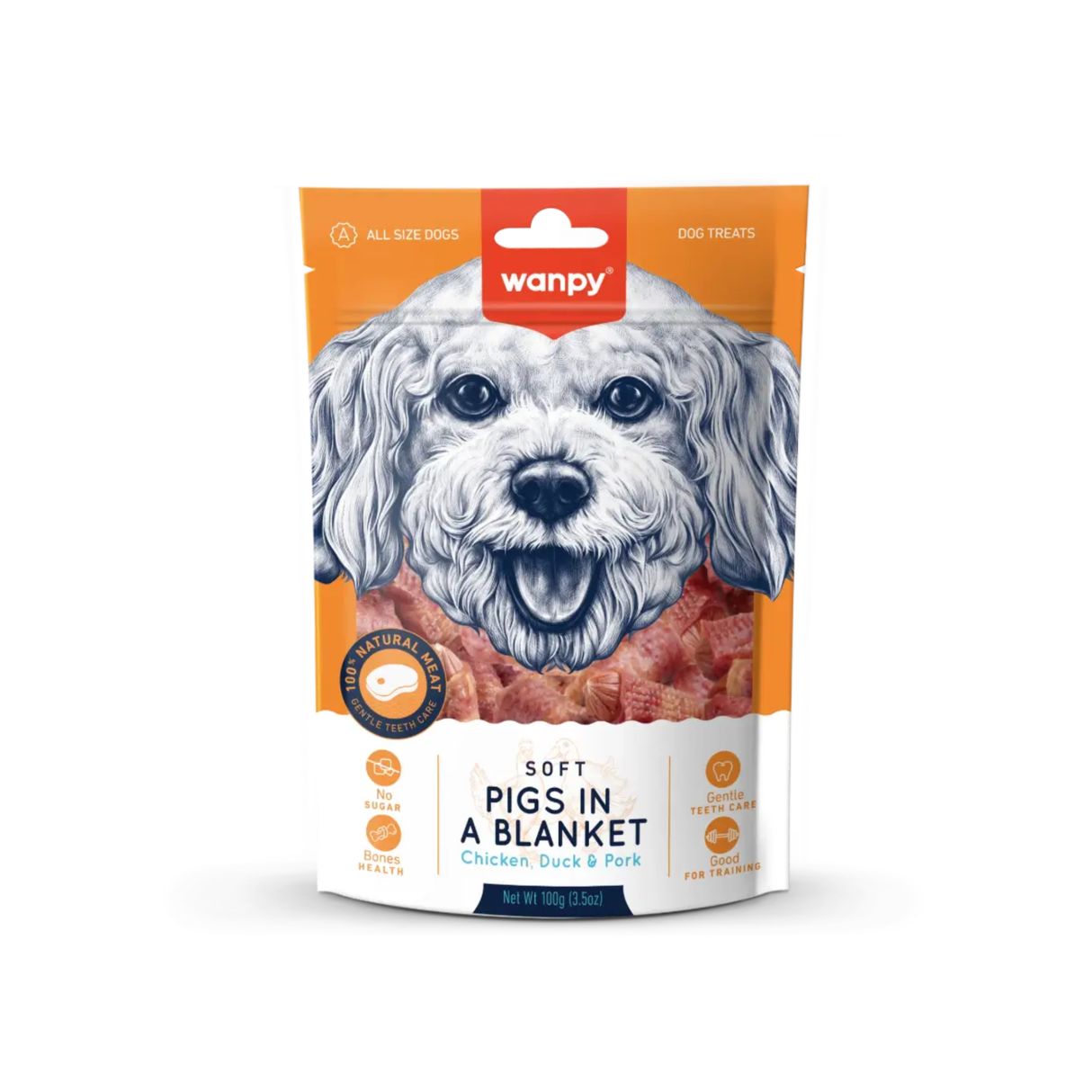 Wanpy Dog Snacks – Bløde tygge- og belønningssnacks (3 varianter)