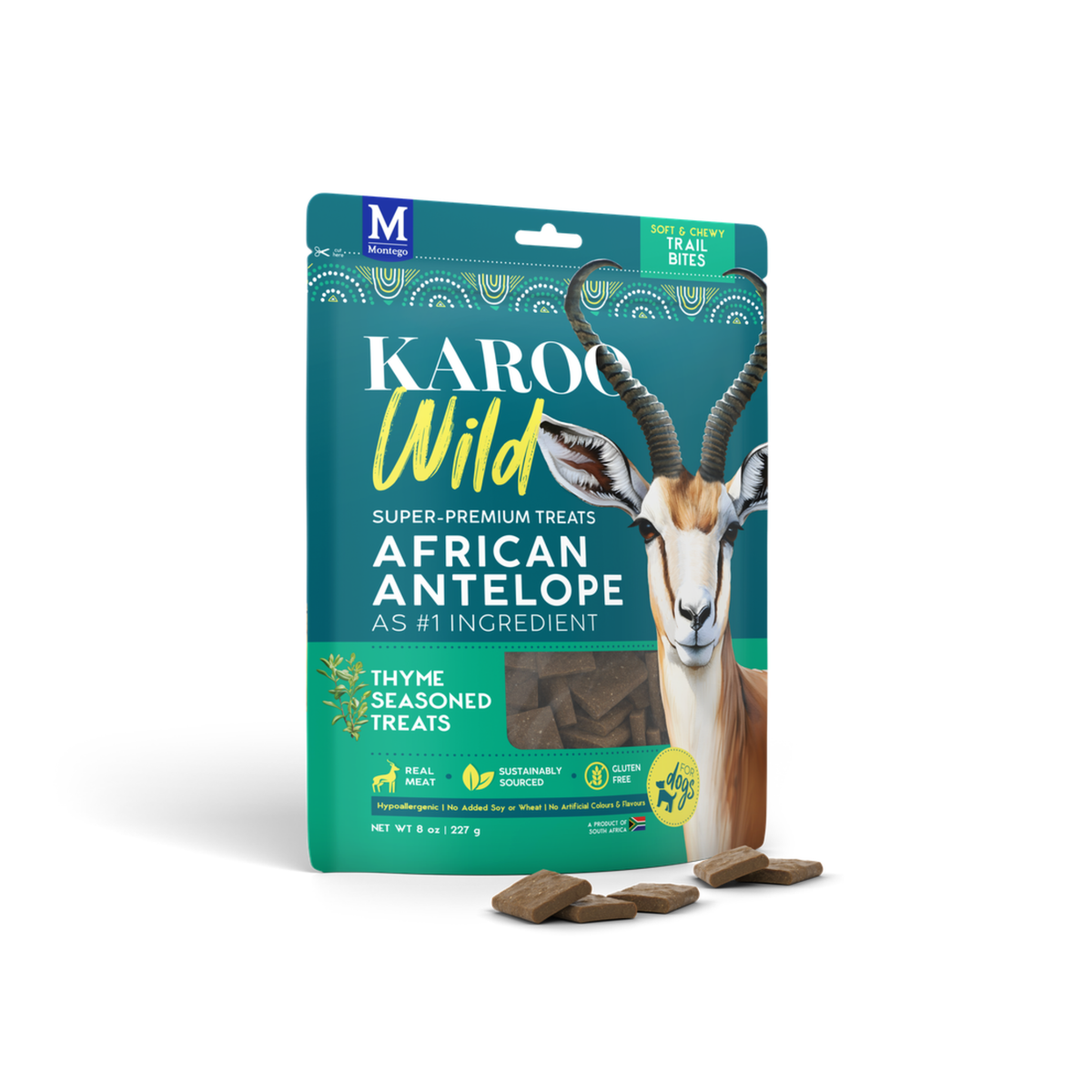 KAROO Wild Training Bites – Små træningsgodbidder med antilope & urter (3 varianter)