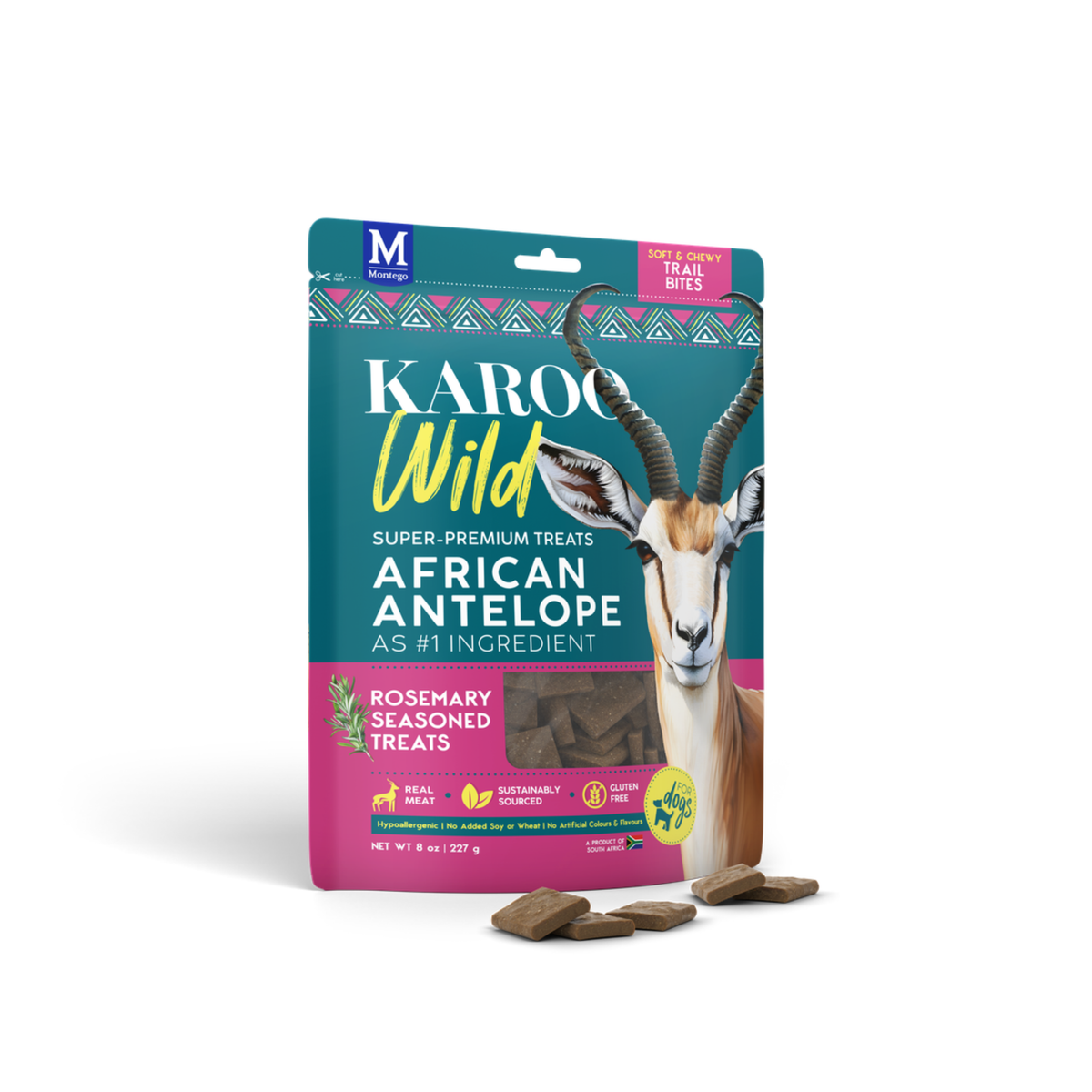 KAROO Wild Training Bites – Små træningsgodbidder med antilope & urter (3 varianter)