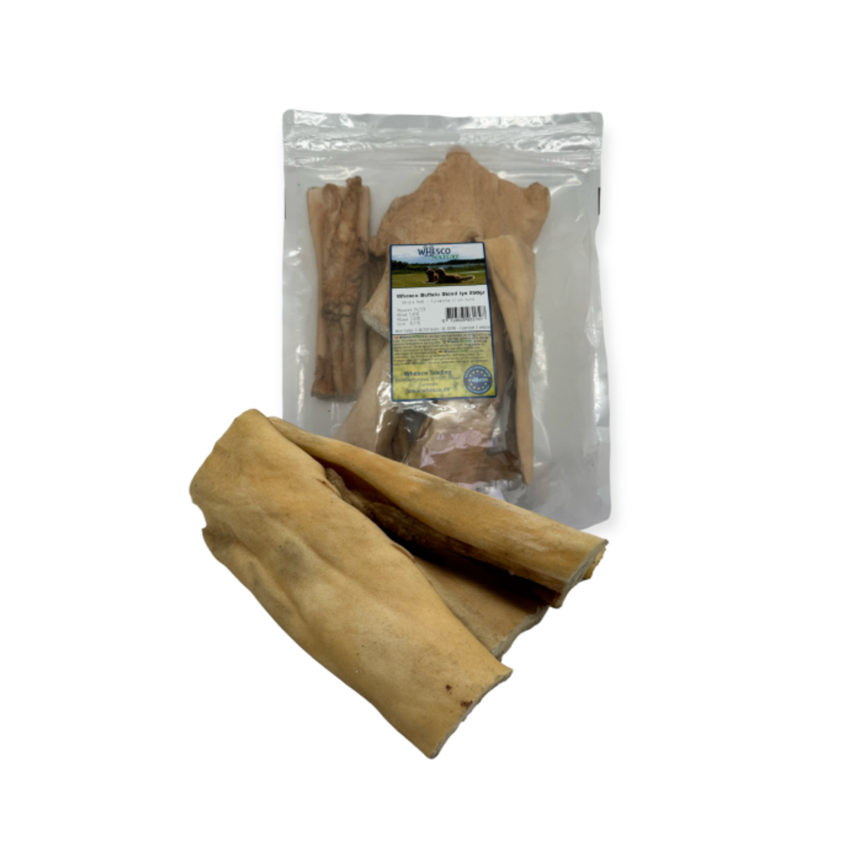 Whesco Buffaloskind 250 g – Vælg Lys eller Mørk | 100% Naturlig Tyggeglæde