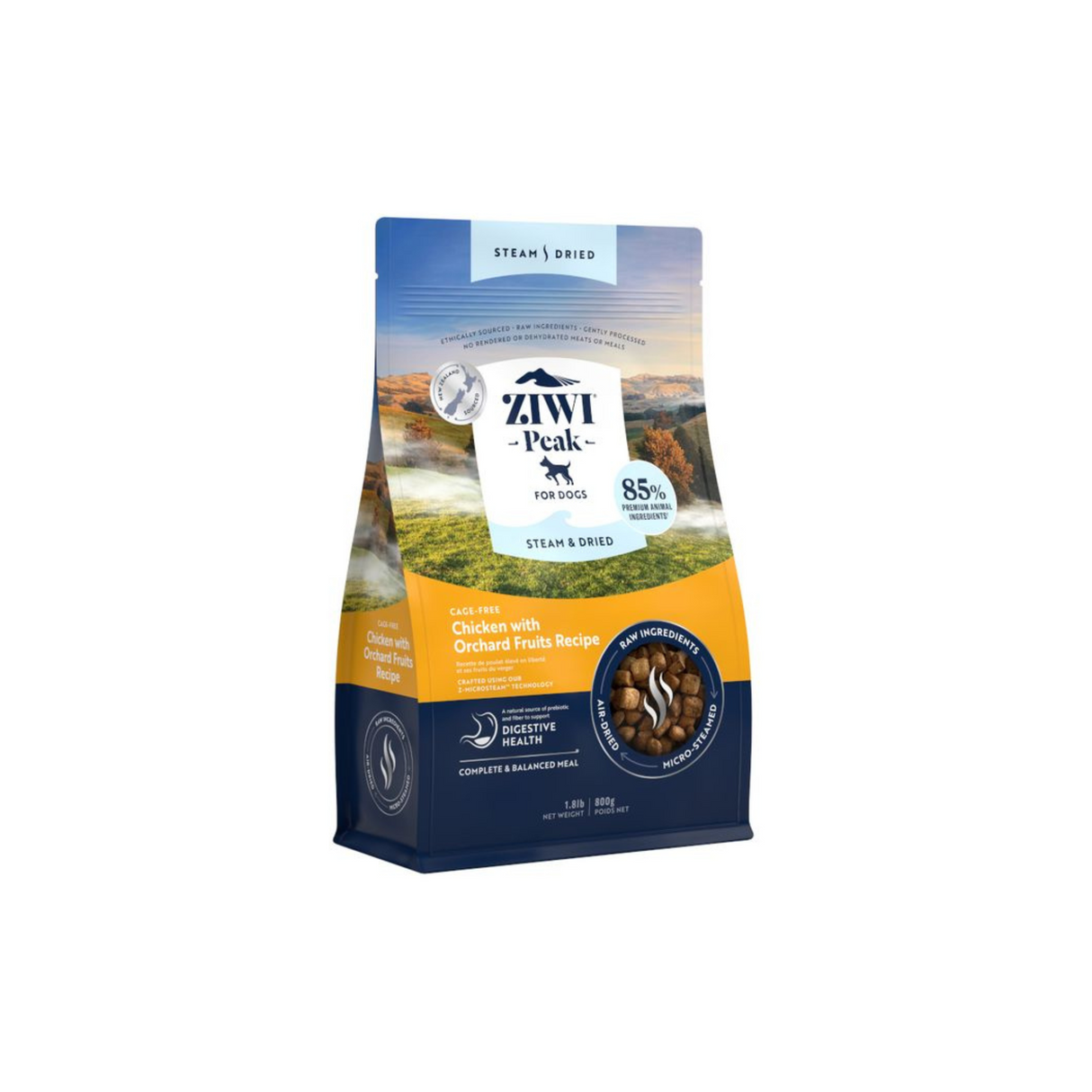 ZiwiPeak Steam & Dried Dog – Ekstraordinær kvalitet fra New Zealand (800 g)