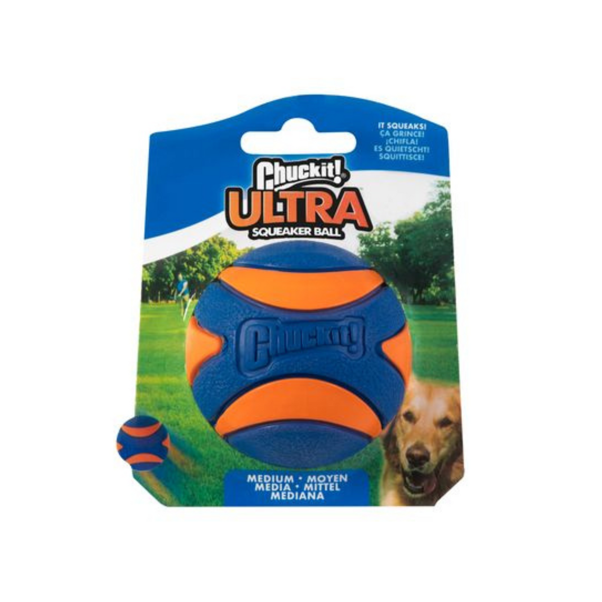 Chuckit! Ultra Squeaker Ball – Ekstra hop, sjov squeak og perfekt til vandleg