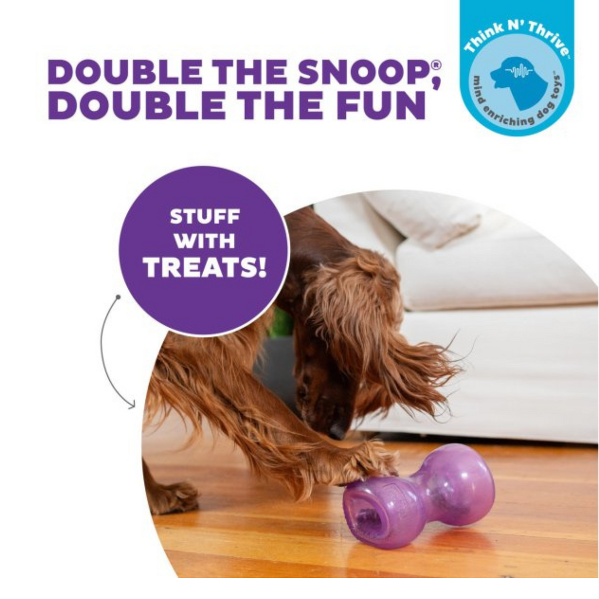 Oh Double Snoop – interaktivt legetøj med sjov og godbidder i begge ender