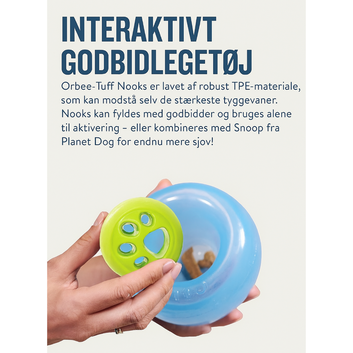 Oh Planet Dog Nook – sjov bold med hul til godbidder eller ekstra udfordring i Snoop
