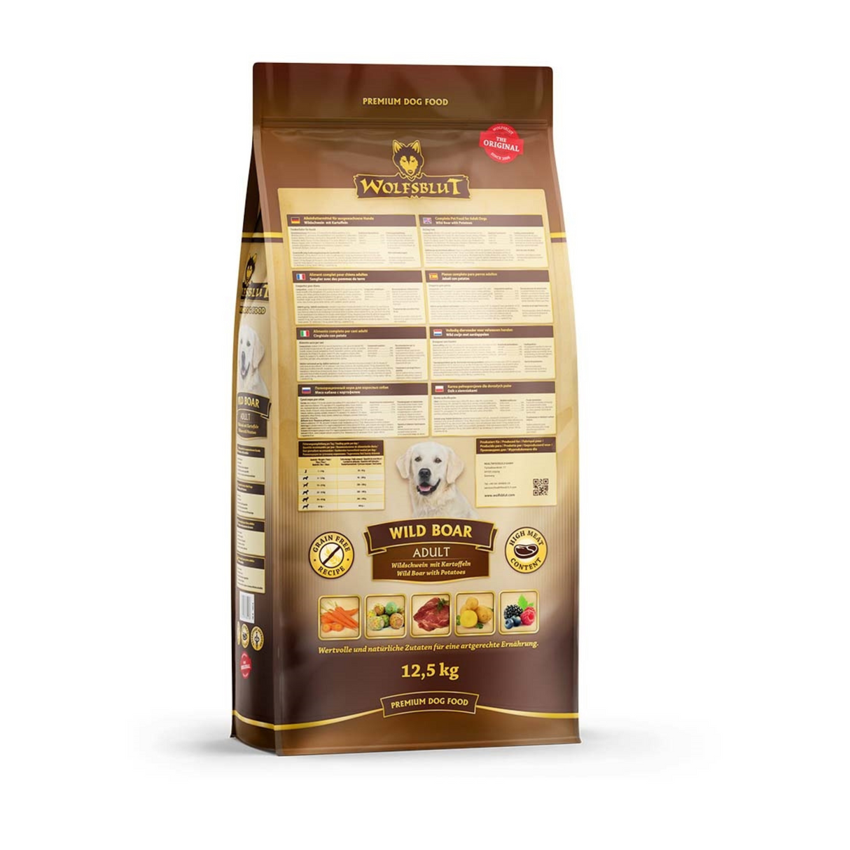 Wolfsblut Wild Boar Adult – kornfrit kvalitetsfoder med vildsvin og superfoods