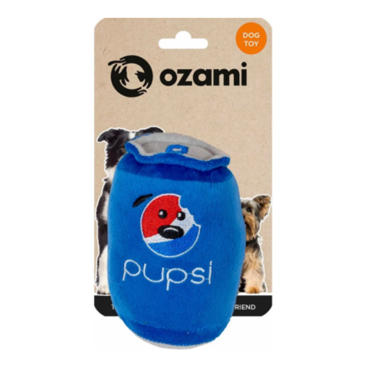 Ozami Pupsi Hundelegetøj – sjov sodavandsdåse med pivelyd