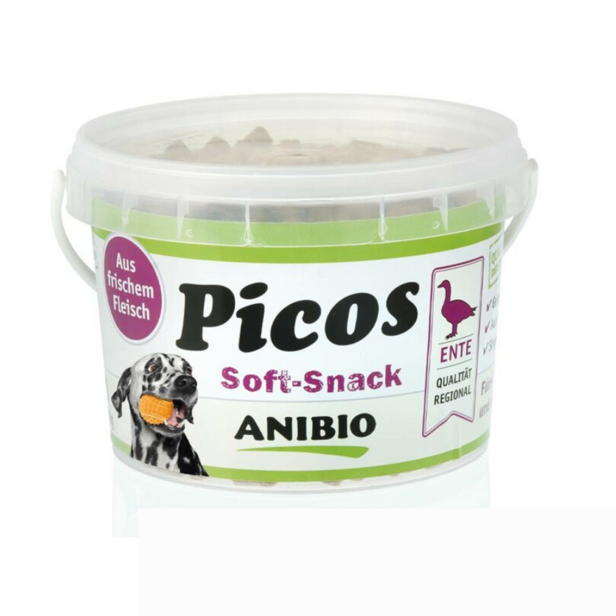ANIBIO Picos Soft Snacks 300 g (And, hest eller laks) – Bløde, kornfri godbidder til alle hunde