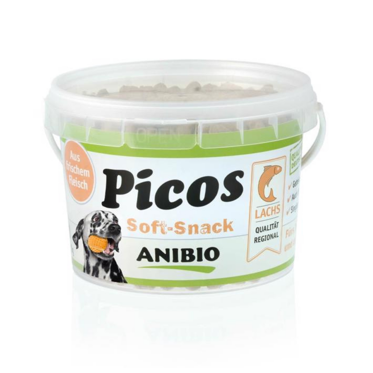 ANIBIO Picos Soft Snacks 300 g (And, hest eller laks) – Bløde, kornfri godbidder til alle hunde