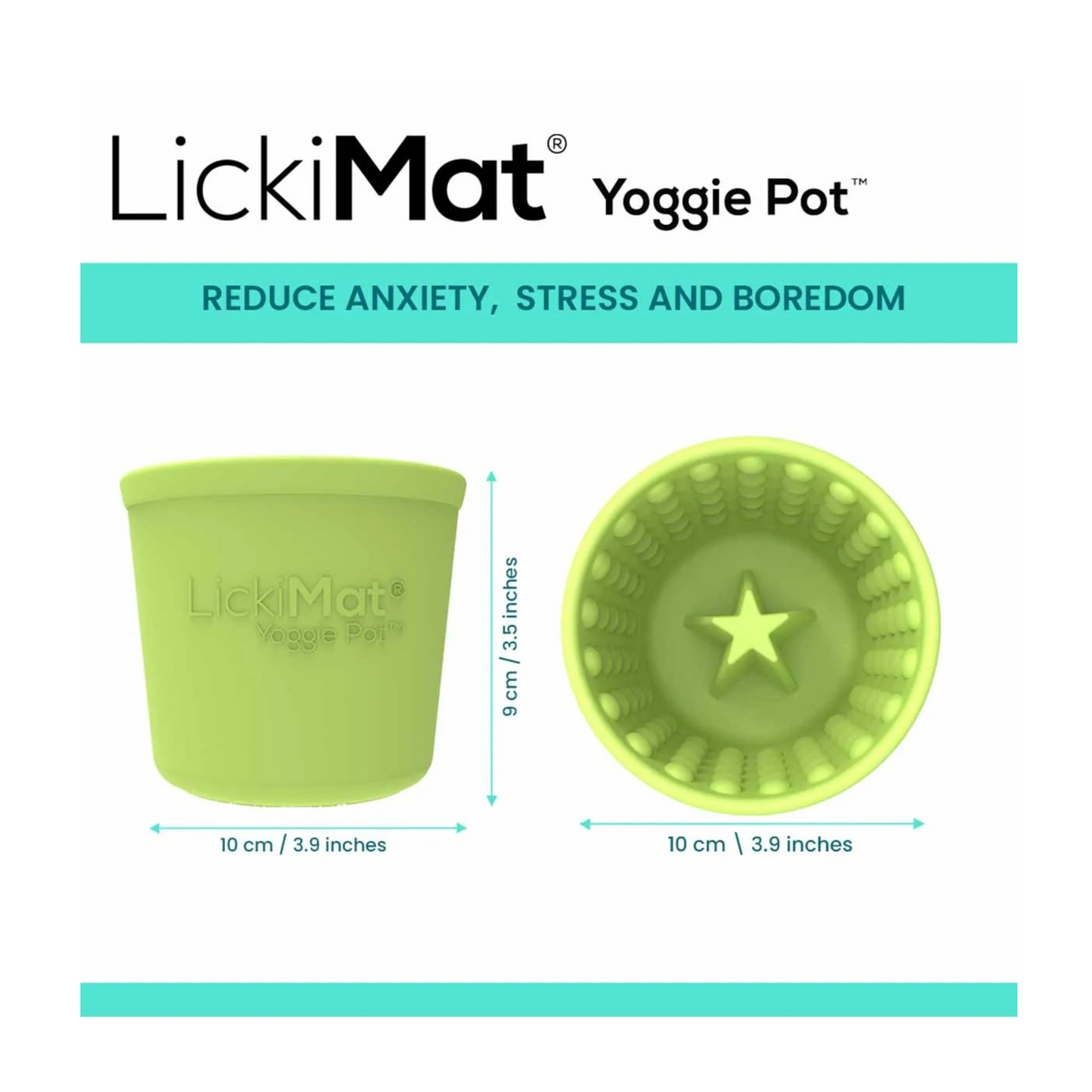 LickiMat Yoggie Pot – langsom fodring og sjov i fire farver