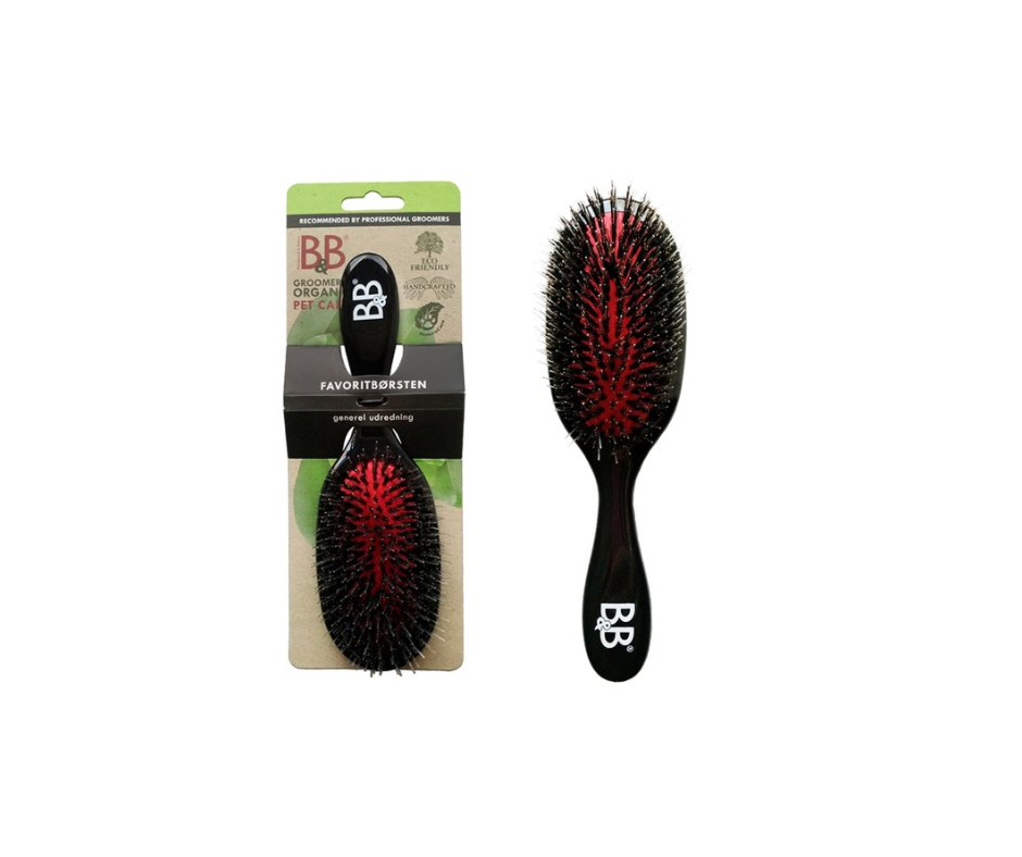 B&B Favoritbørste – Skånsom pelspleje i to størrelser