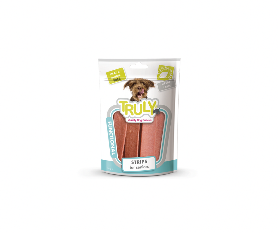 Truly Dog Strips – Bløde snacks til sensitive og ældre hunde