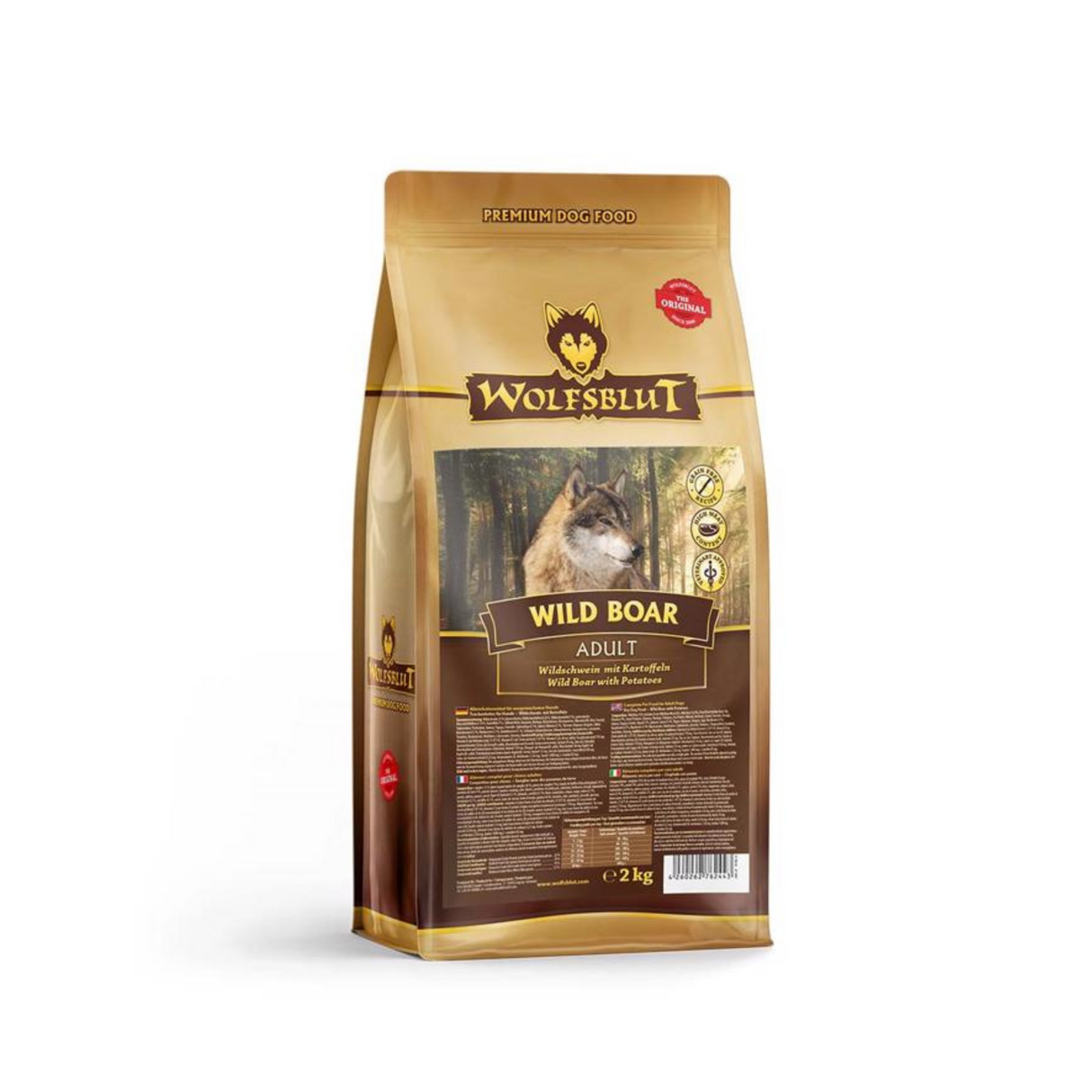 Wolfsblut Wild Boar
– Kornfrit hundefoder med vildsvin (2 kg)