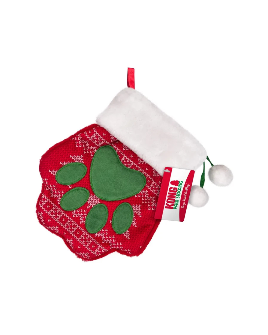 KONG Holiday Stockings Paw L – julesok til hunde og katte