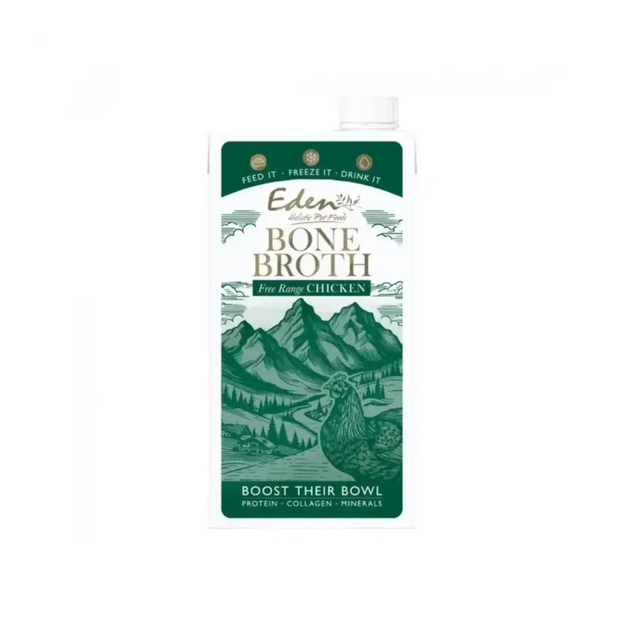 Eden Bone Broth – Naturlig knoglebouillon af Kylling eller Lam (500 ml)