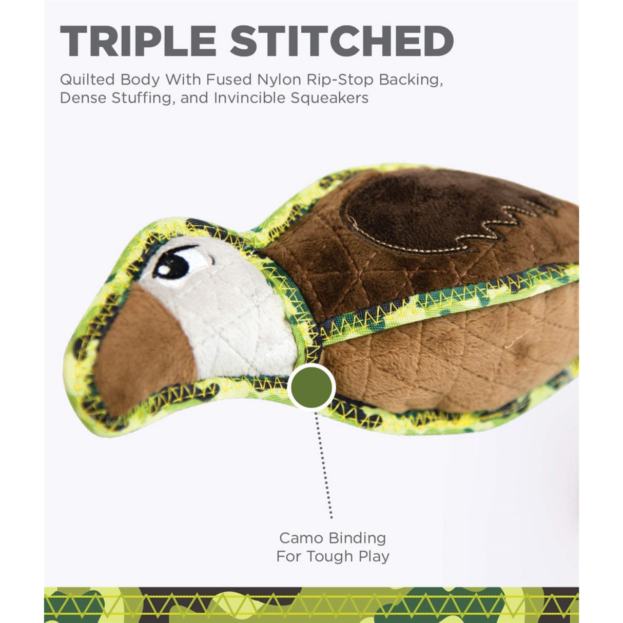 Outward Hound Xtreme Seamz Vulture – Ekstremt Holdbart Hundelegetøj (34,5 cm)