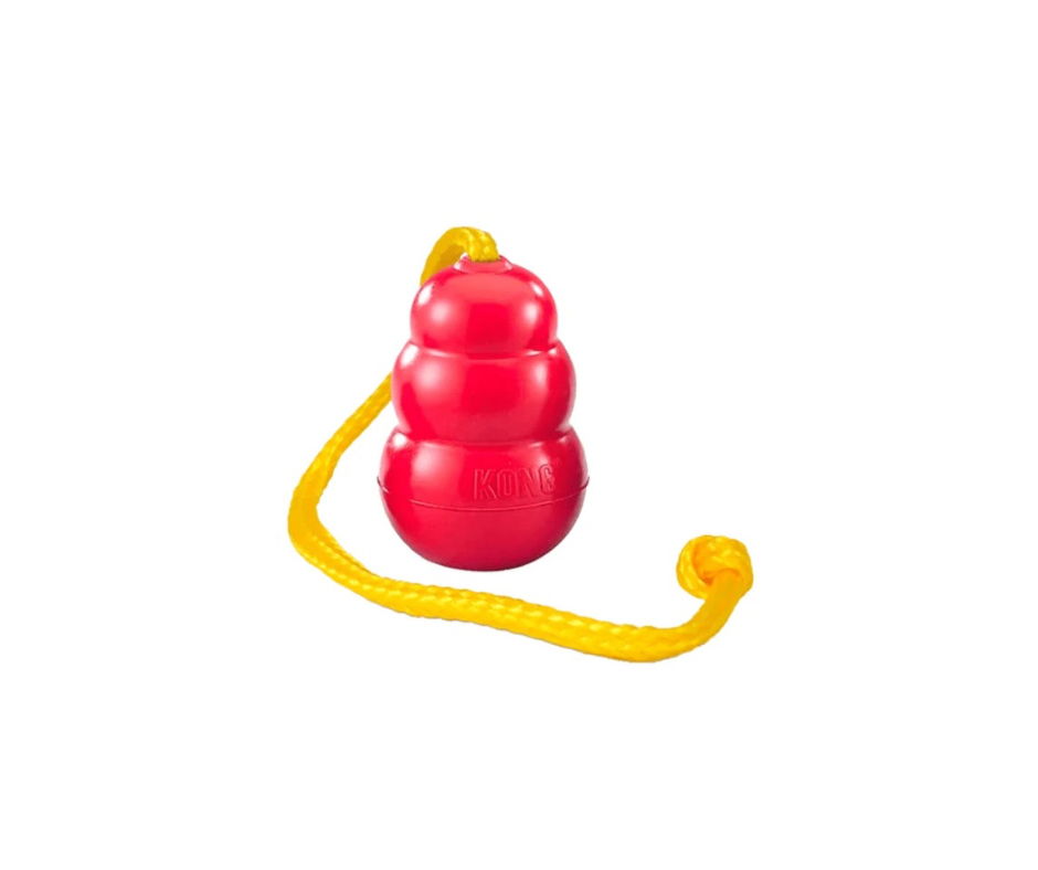 KONG Classic med Reb – Holdbart Hundelegetøj til Apportering (M/L/XL)