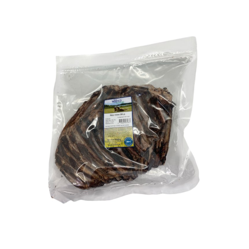 Whesco Rådyrribben tørret – naturlig tyggeglæde i 100% rådyr