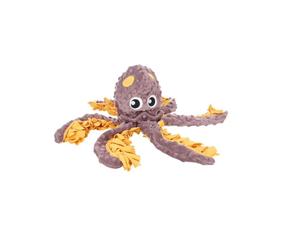 Flamingo - Snusemåtte Morgano Blæksprutte 21x14x47 cm – Sjov aktivering til din hund