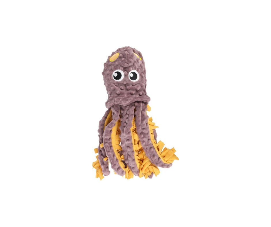 Flamingo - Snusemåtte Morgano Blæksprutte 21x14x47 cm – Sjov aktivering til din hund