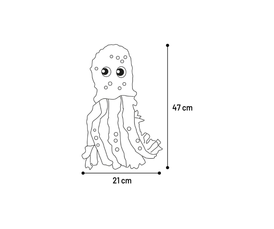 Flamingo - Snusemåtte Morgano Blæksprutte 21x14x47 cm – Sjov aktivering til din hund
