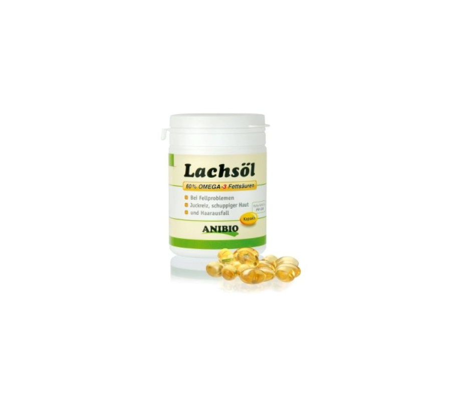 ANIBIO Lakseolie Kapsler (180 stk.) – Omega-3 til sund hud, pels og led