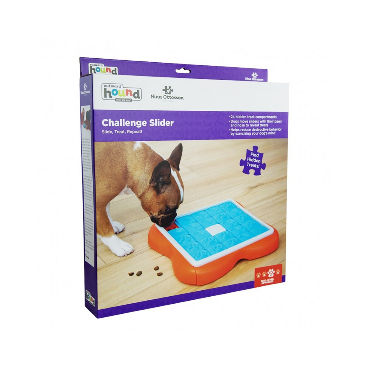 Dog Challenge Slider – hundepuslespil Level 3 til mental aktivering