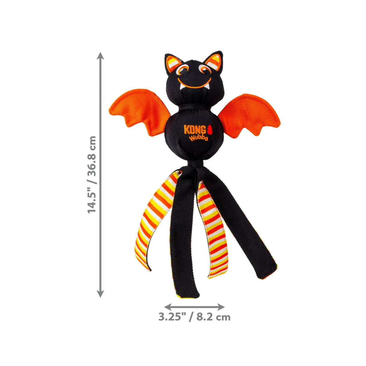 KONG Halloween Wubba Ballistic Bat – Limited Edition (L) (orange)