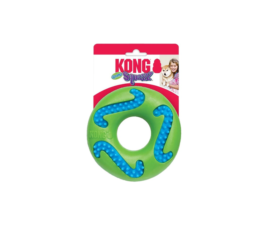 KONG Squeezz Goomz Ring L – Holdbart & Sjovt Tyggelegetøj