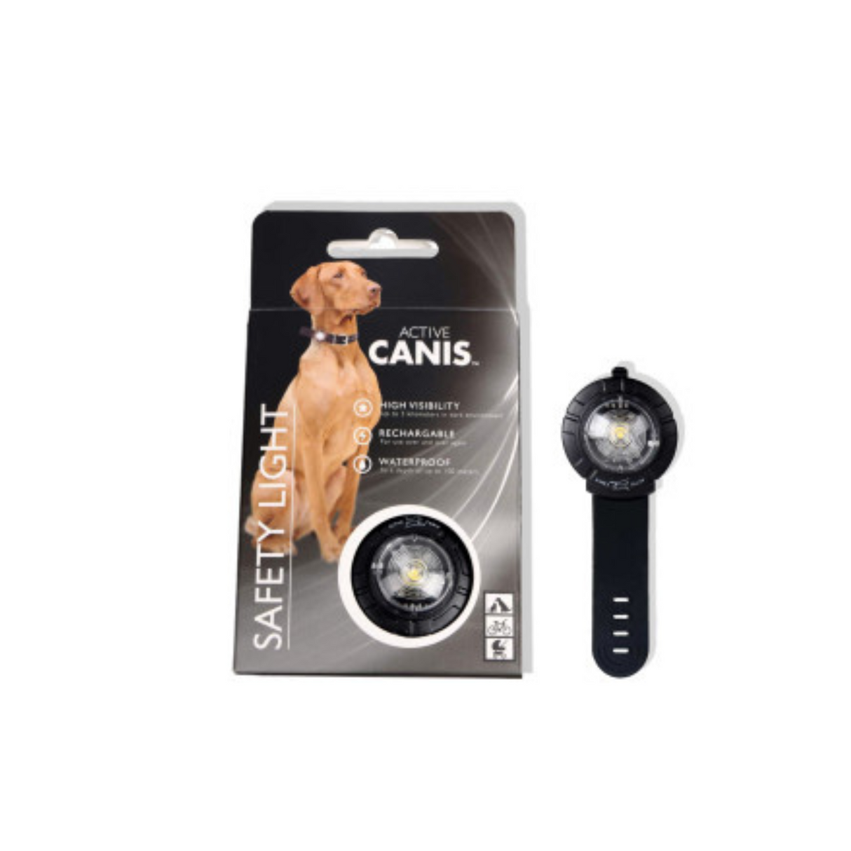 Active Canis Safety Light White – Synlighed og sikkerhed i mørket (vandtæt)