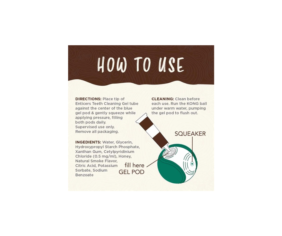 KONG TropiClean Denta Ball – Sjov og Tandpleje i Én (3 størrelser + refill)