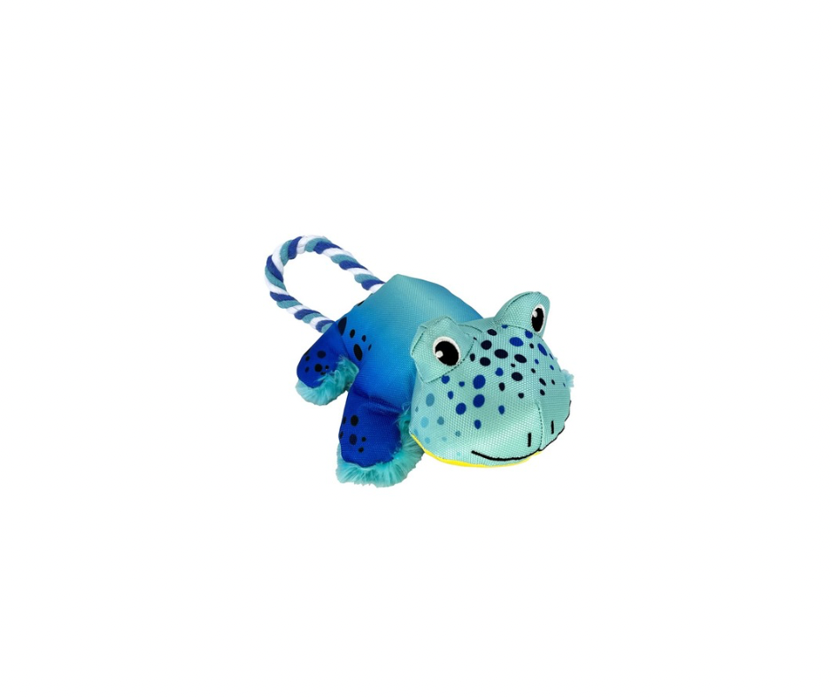 KONG Cozie Tuggz Frog S/M – Blødt & Holdbart Hundelegetøj