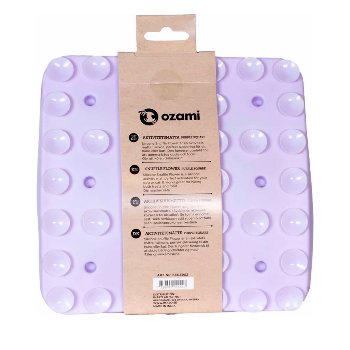 Silicone Snuffle Flower – aktivitetsmåtte til hunde med snuseleg og aktivering