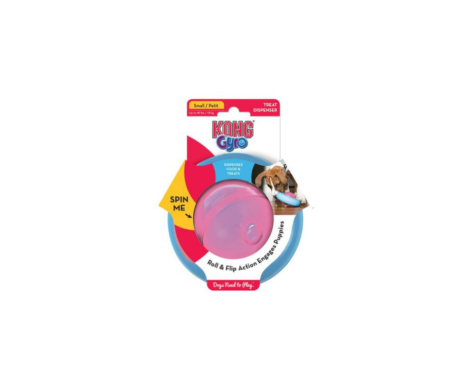 KONG Puppy Gyro – Sjov & Aktiverende Godbidsdispenser (Ø 13 cm)