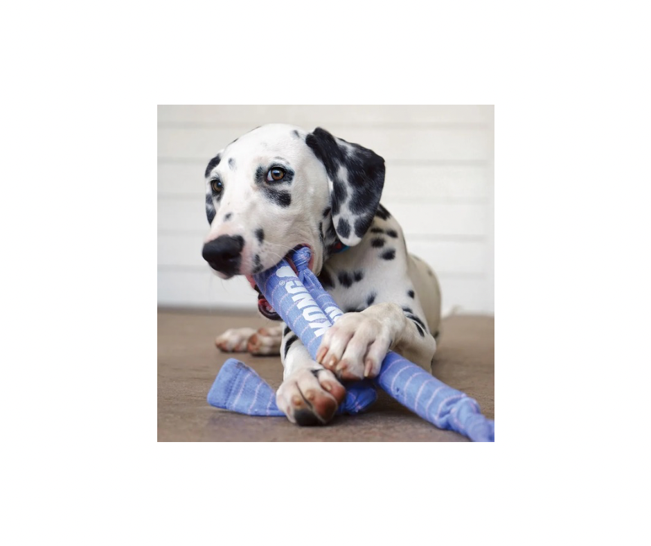 KONG Signature Crunch Rope Puppy – Holdbart & Sjovt Tyggelegetøj (S/M & M/L, 40,5 cm & 50 cm)