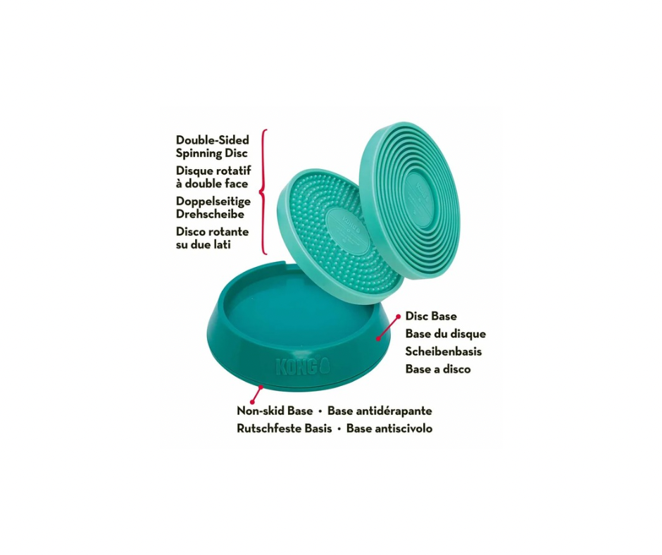 KONG Licks Spinz – Beroligende fodringsmåtte til aktivering og ro (2 varianter)